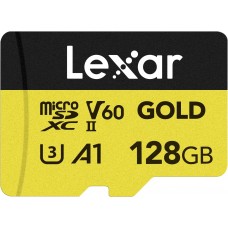 Lexar® 128GB Professional GOLD microSDXC™ UHS-II Card